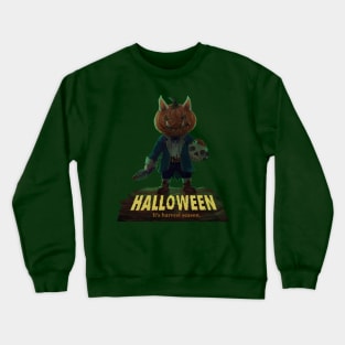 halloween pumpkin killer Crewneck Sweatshirt